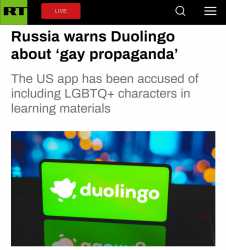 Federația Rusă avertizează aplicația DuoLingo să nu mai promoveze homosexualitatea